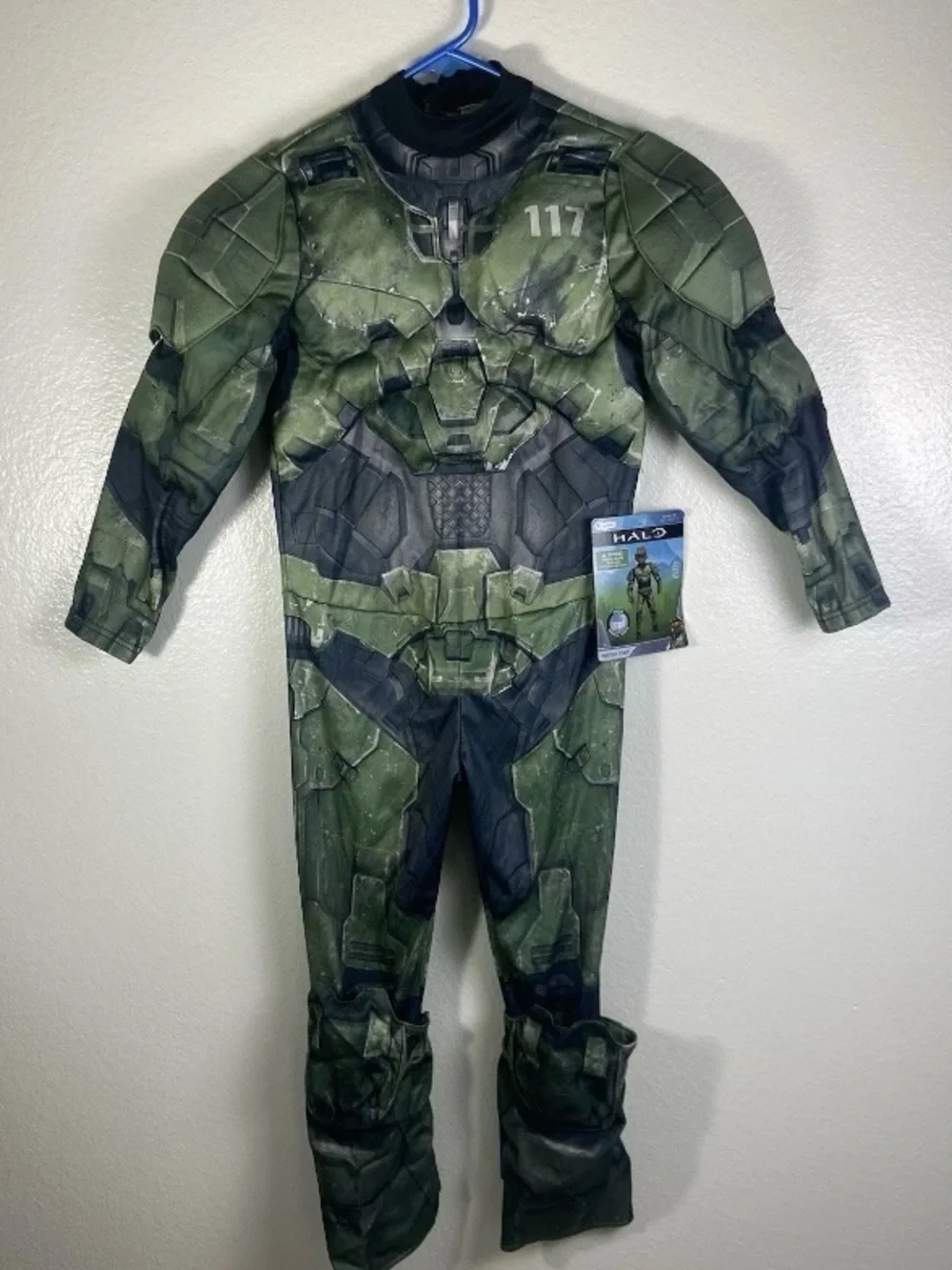 Halo Master Chief Olive Green and Black Kids Superhero Costume